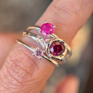 Pink Ruby gyűrű